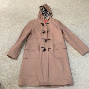 Leopard print lined coat